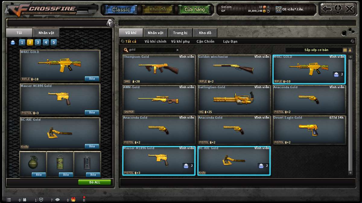 shop acc cf uy tin gia re